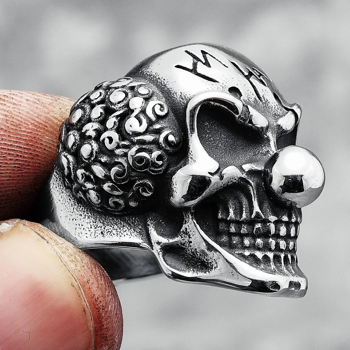 Anel Palhaço Skull