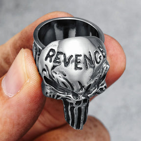 Anel Skull Revenger Aço Inox