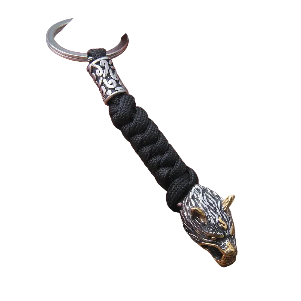 Chaveiro Viking Cabeça de Lobo - Rocktude