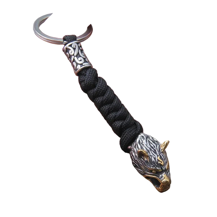 Chaveiro Viking Cabeça de Lobo - Rocktude