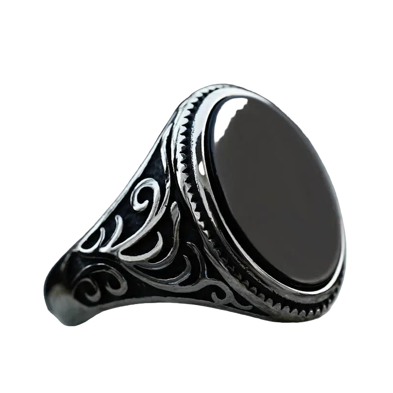 Anel Masculino Black Stone