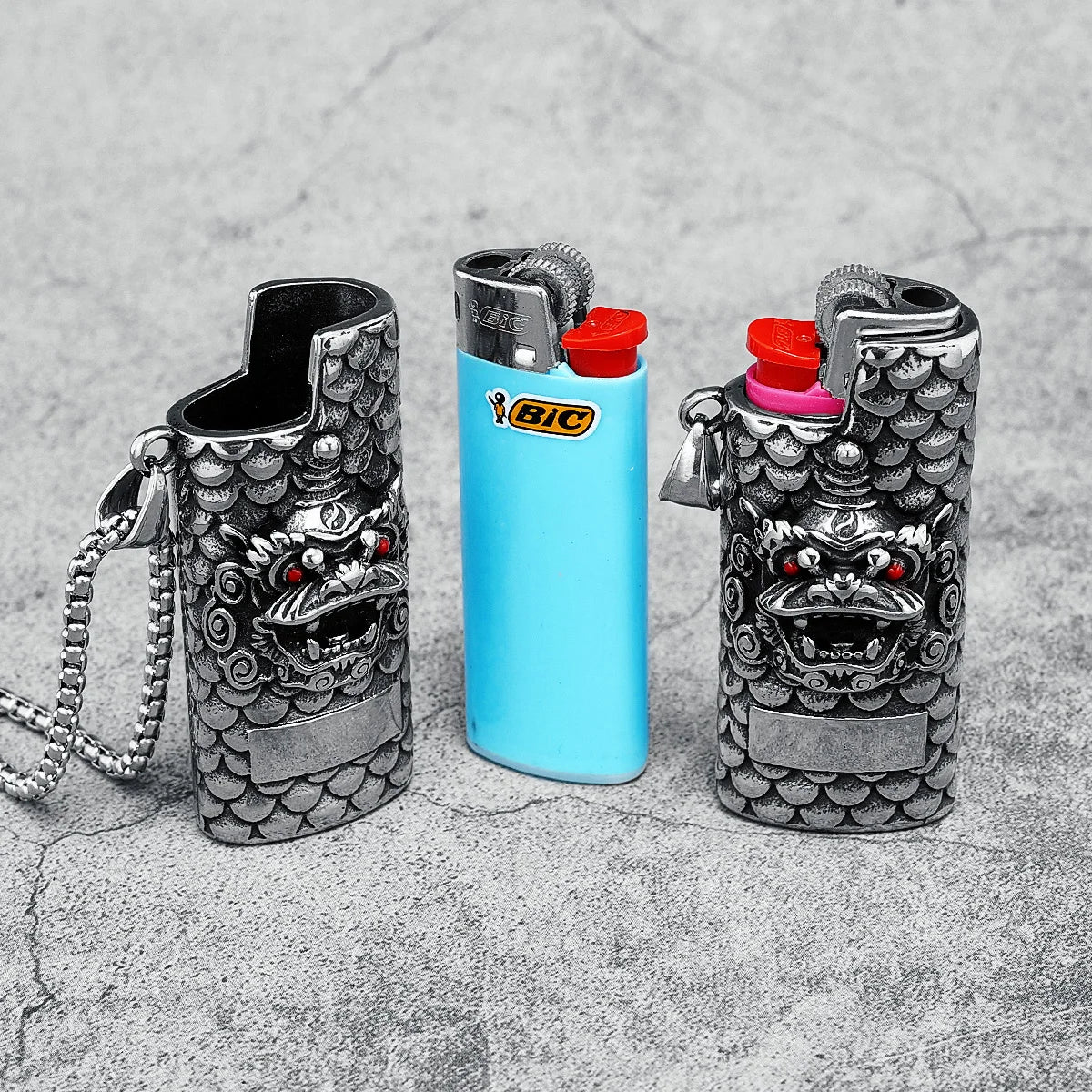 Colar Case Dragon Aço Inox