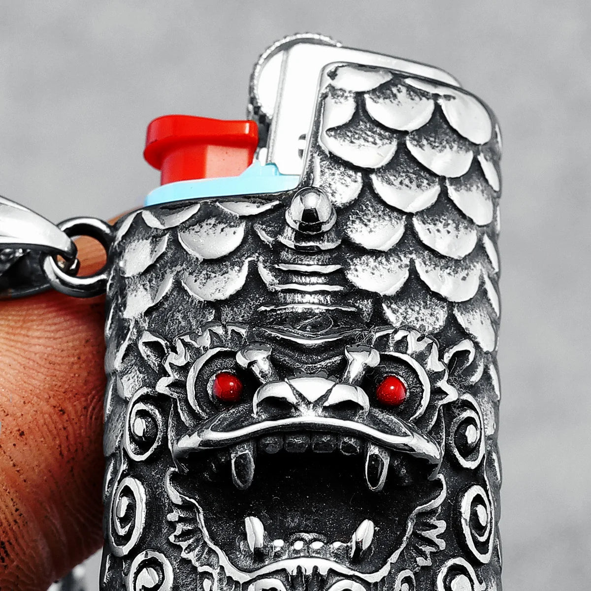 Colar Case Dragon Aço Inox