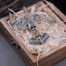 Colar Thor Amuleto Odin Aço Inox - Rocktude