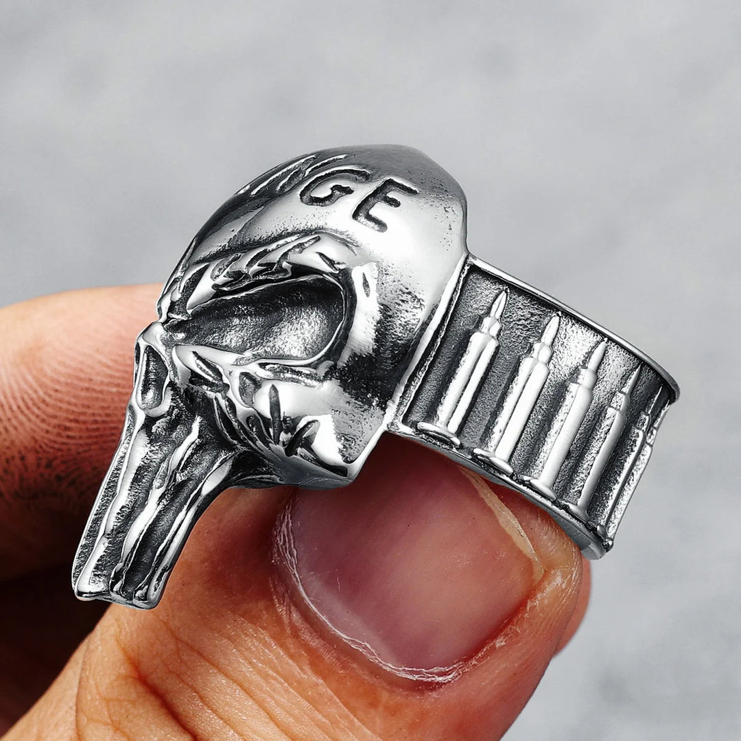 Anel Skull Revenger Aço Inox