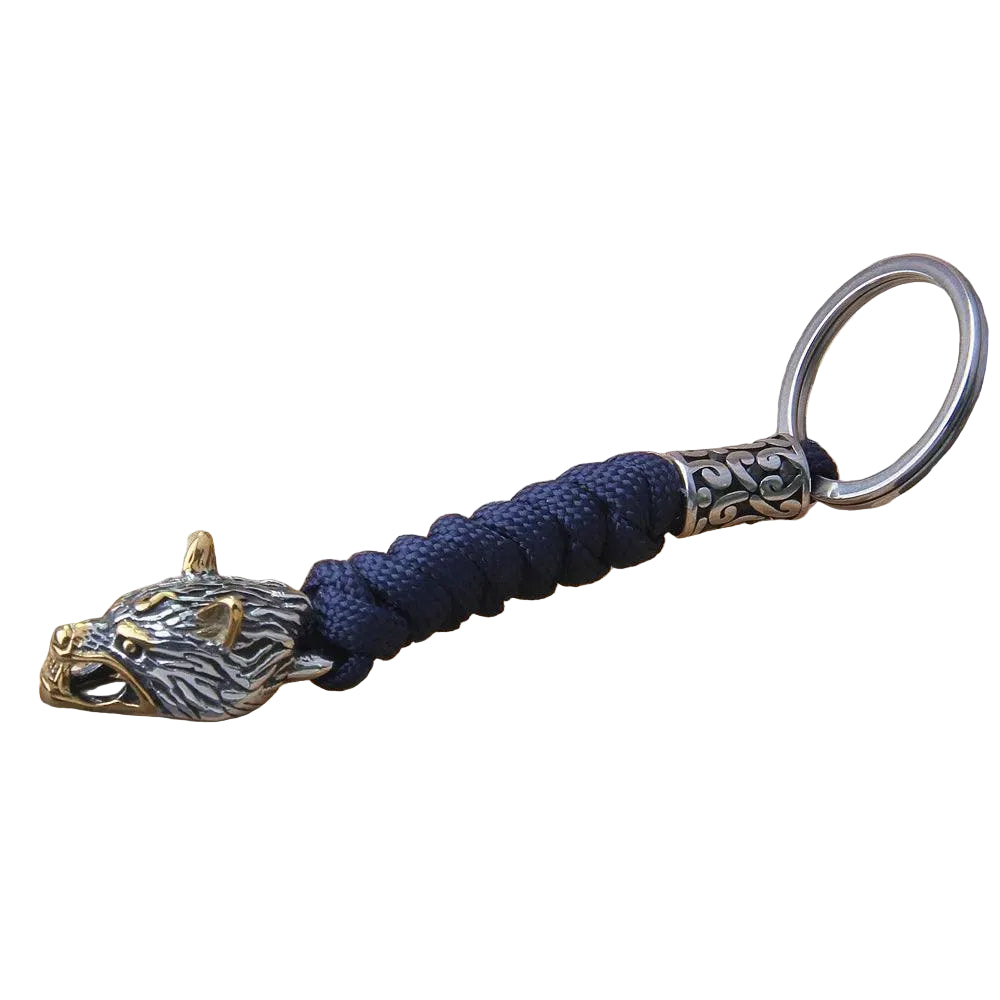 Chaveiro Viking Cabeça de Lobo - Rocktude