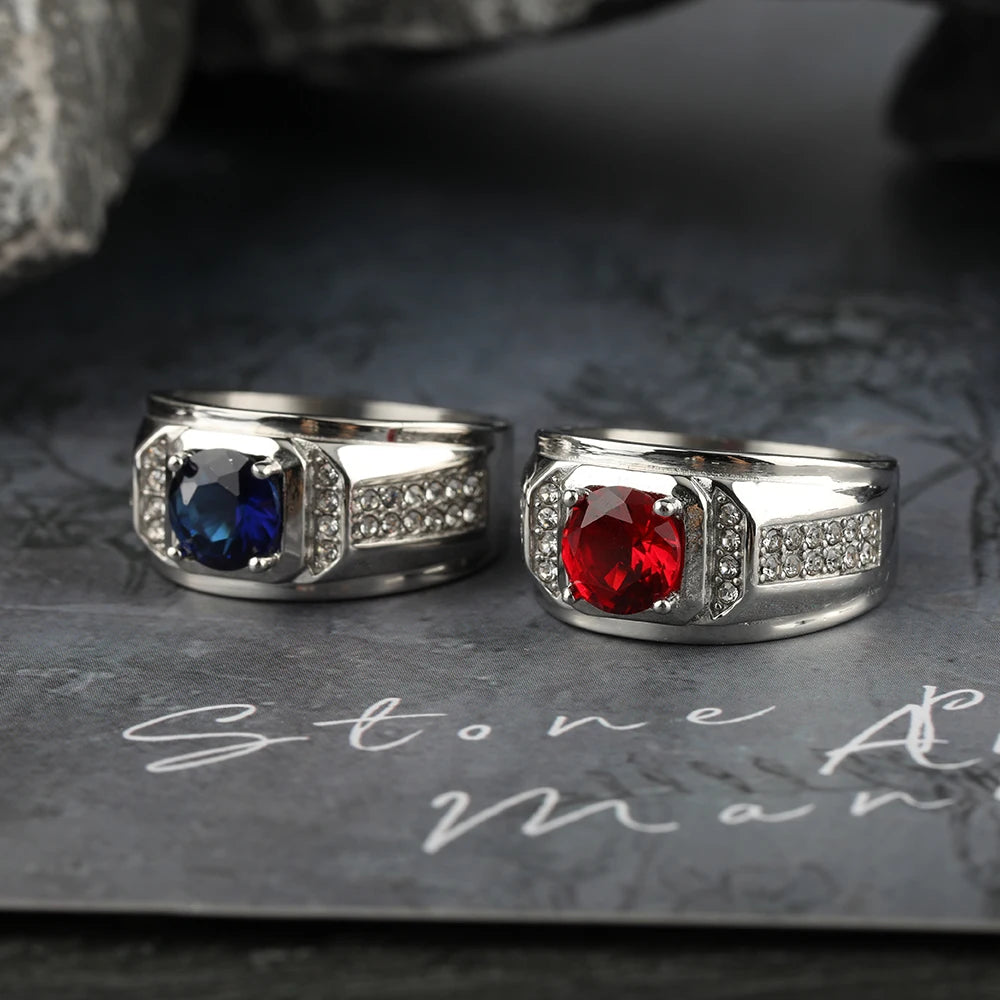 Anel Pedra Brilhante com Strass