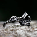 Anel Skull Slim Punk Rock - Rocktude