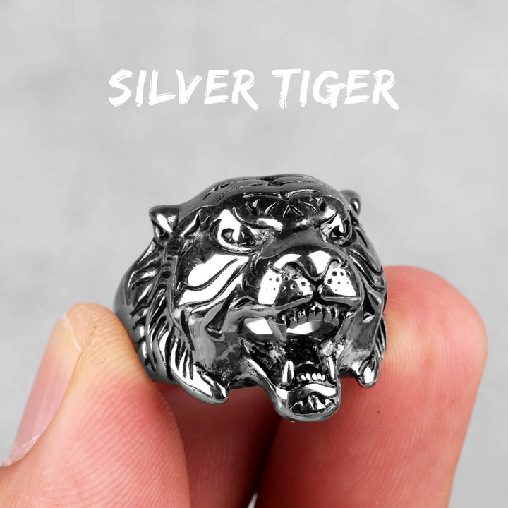 Anel Animal 3D Aço Inox