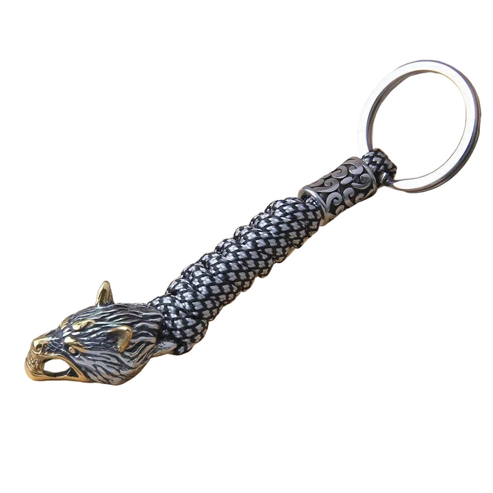 Chaveiro Viking Cabeça de Lobo - Rocktude