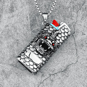 Colar Case Dragon Aço Inox