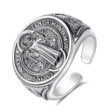 Anel São Bento Ajustável Prata 925