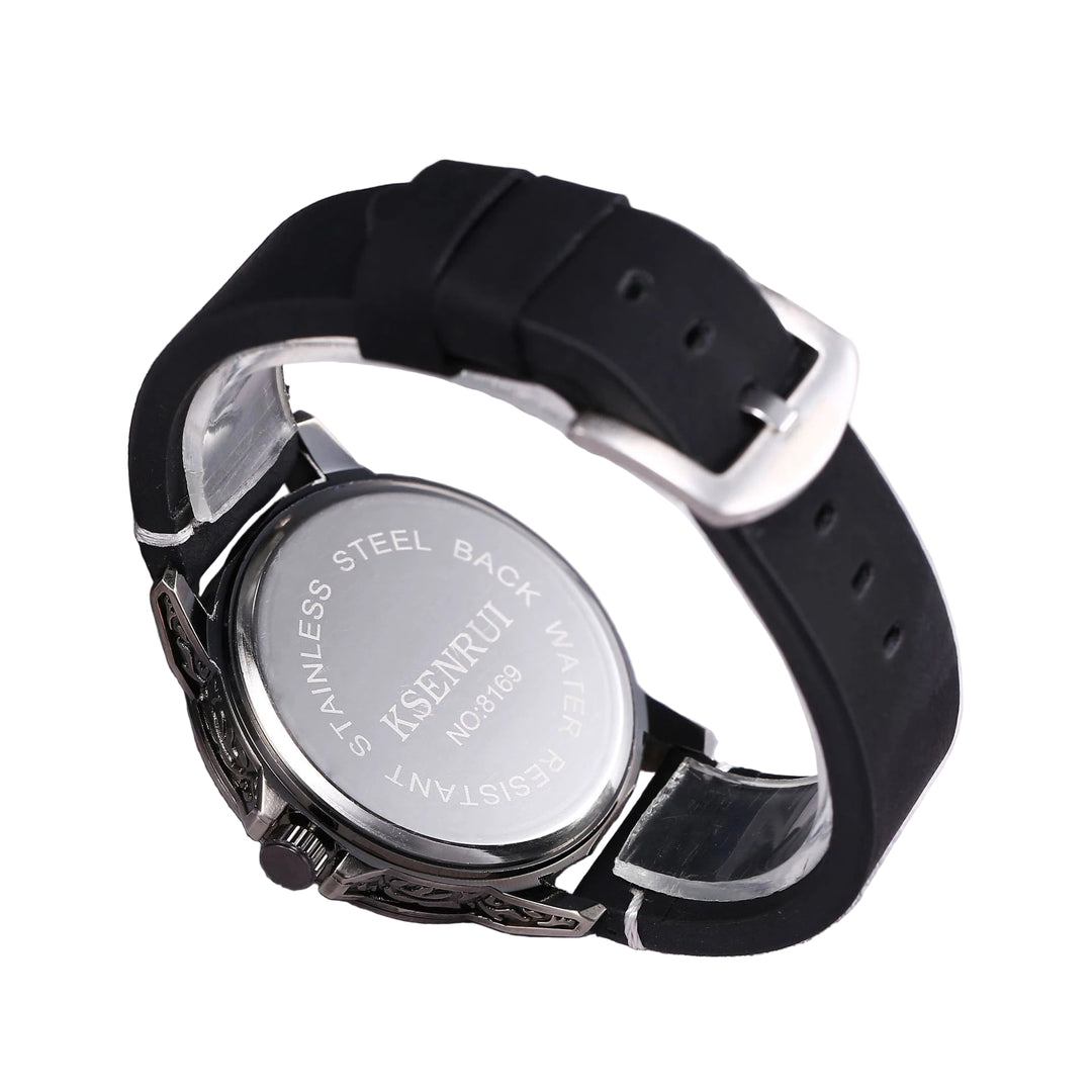 Relógio Skull Quartz Rocktude