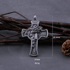 Colar Pingente Cruz Aço Inox - Rocktude