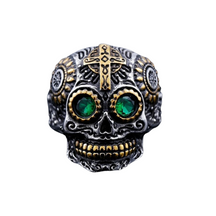 Anel Caveira Mexicana Aço Inox