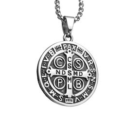 Colar São Bento Aço Inoxidável