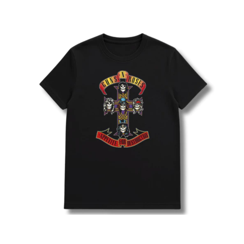 Camiseta Guns N Roses Rock 100% Algodão