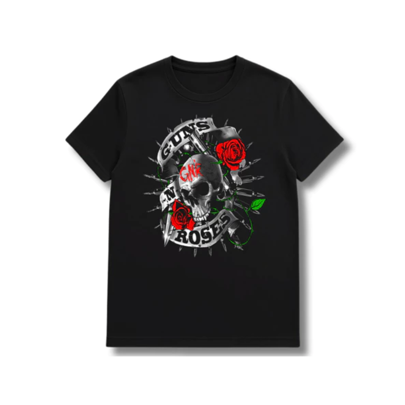 Camiseta Guns N Roses Rock 100% Algodão