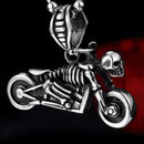 Colar Motorcycle Esqueleto - Rocktude