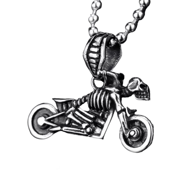 Colar Motorcycle Esqueleto - Rocktude