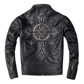 Jaqueta Couro Genuíno Masculina Original - Rocktude
