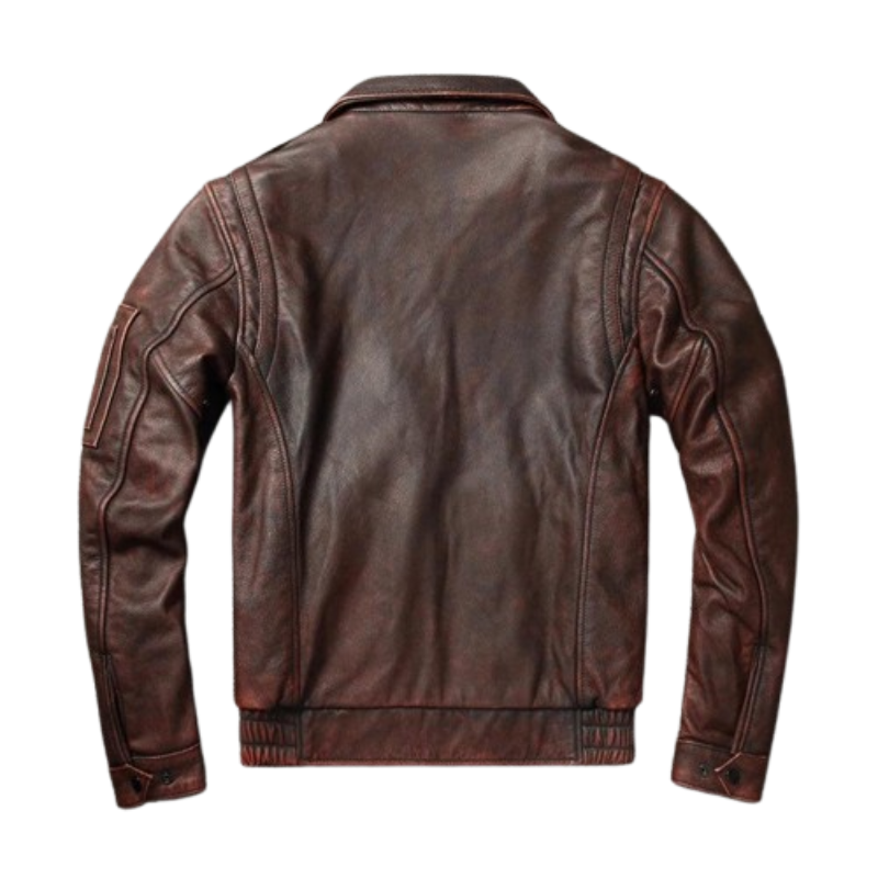Jaqueta de Couro Legítimo Vintage | Rocktude