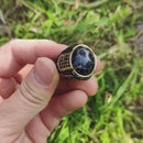 Anel Masculino Black Stone