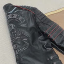 Jaqueta de Couro Genuíno Modelo Skull