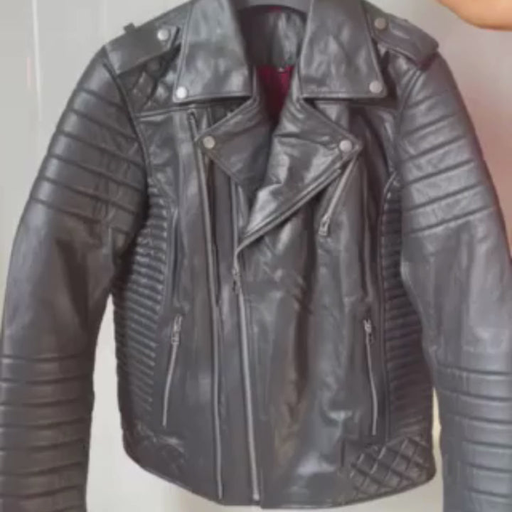 Jaqueta de Couro Legítimo Rocktude