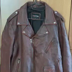 Jaqueta de Couro Legítimo Ferrugem