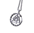 Colar Dragão Devorador Valknut Aço Inox - Rocktude